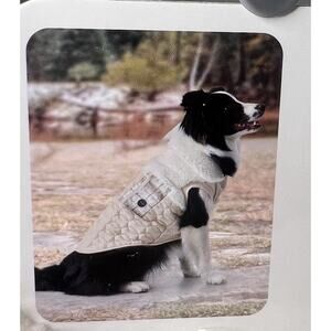 Koolaburra by Ugg Carson Reversible Dog‎ Vest Large Tan Plaid Sherpa Snuggle Up